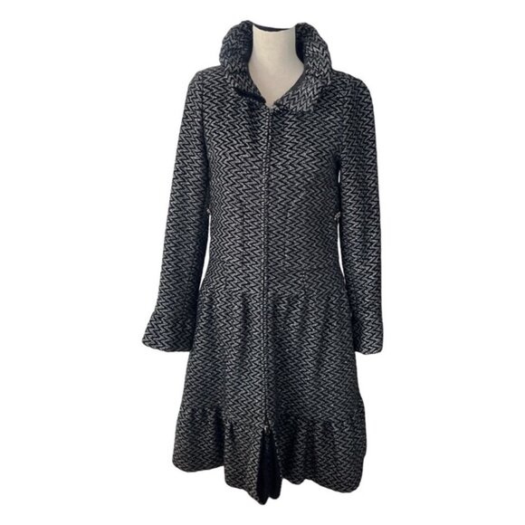 Chanel from Metropolis collection gray black coat size 40 - Picture 2 of 14